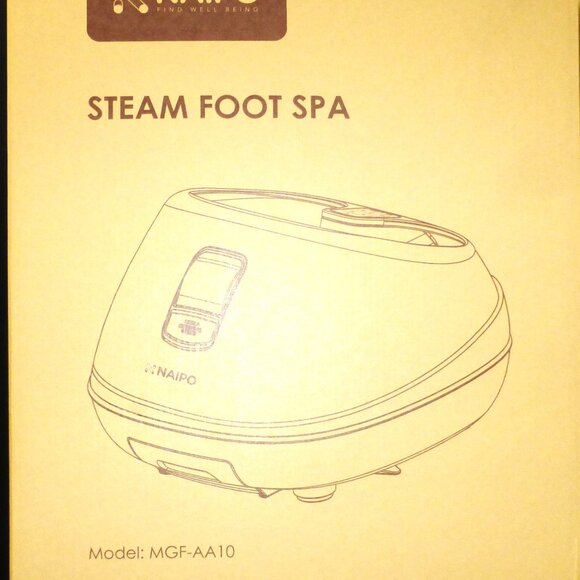 Naipo STEAM FOOT SPA Steam BATH Foot MASSAGER Sauna Tub 3 HEAT Levels Diabetes - Picture 2 of 3